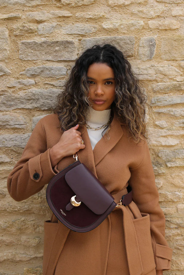 Venetia Saddle Crossbody - Cherry