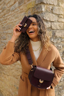 Venetia Saddle Crossbody - Cherry