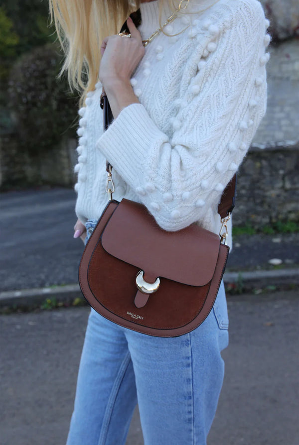 Venetia Saddle Crossbody - Tan