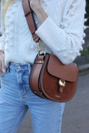 Venetia Saddle Crossbody - Tan