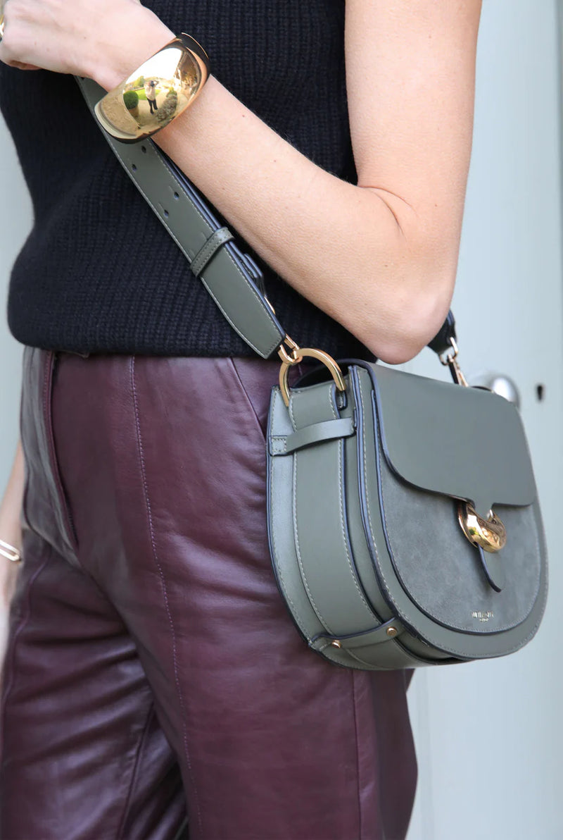 Venetia Saddle Crossbody - Sea Green