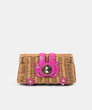 Lulu Petite Crossbody Clutch Bag - Hot Pink