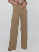 Lulu High Waist Trouser - Sand