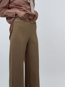 Lulu High Waist Trouser - Sand