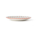 Green and Blue Geometric Stoneware Side Plate - 18cm