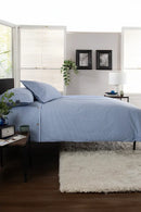 Gingham Duvet Cover Set - Blue