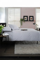 Gingham Duvet Cover Set - Grey