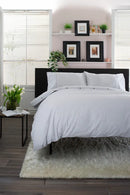 Gingham Duvet Cover Set - Grey