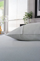 Gingham Duvet Cover Set - Green