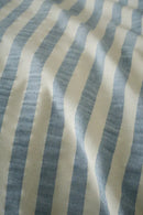 Cotton Rich Woven Stripe Duvet Cover Set - Blue