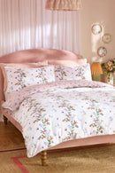 Flutter Floral 100% Cotton Duvet Cover Set - Pink