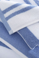 Stripe Jacquard Towels - Blue
