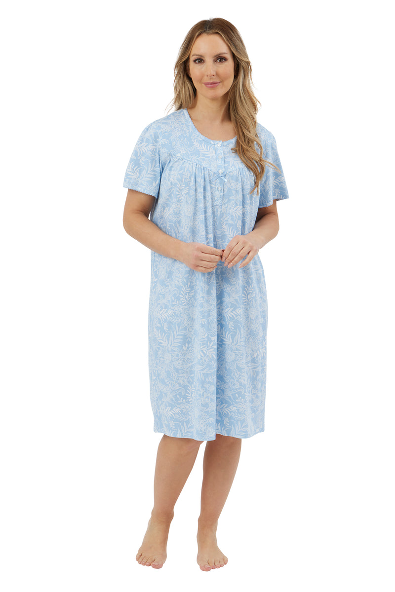 Linear Pastel 40L Nightdress - Blue