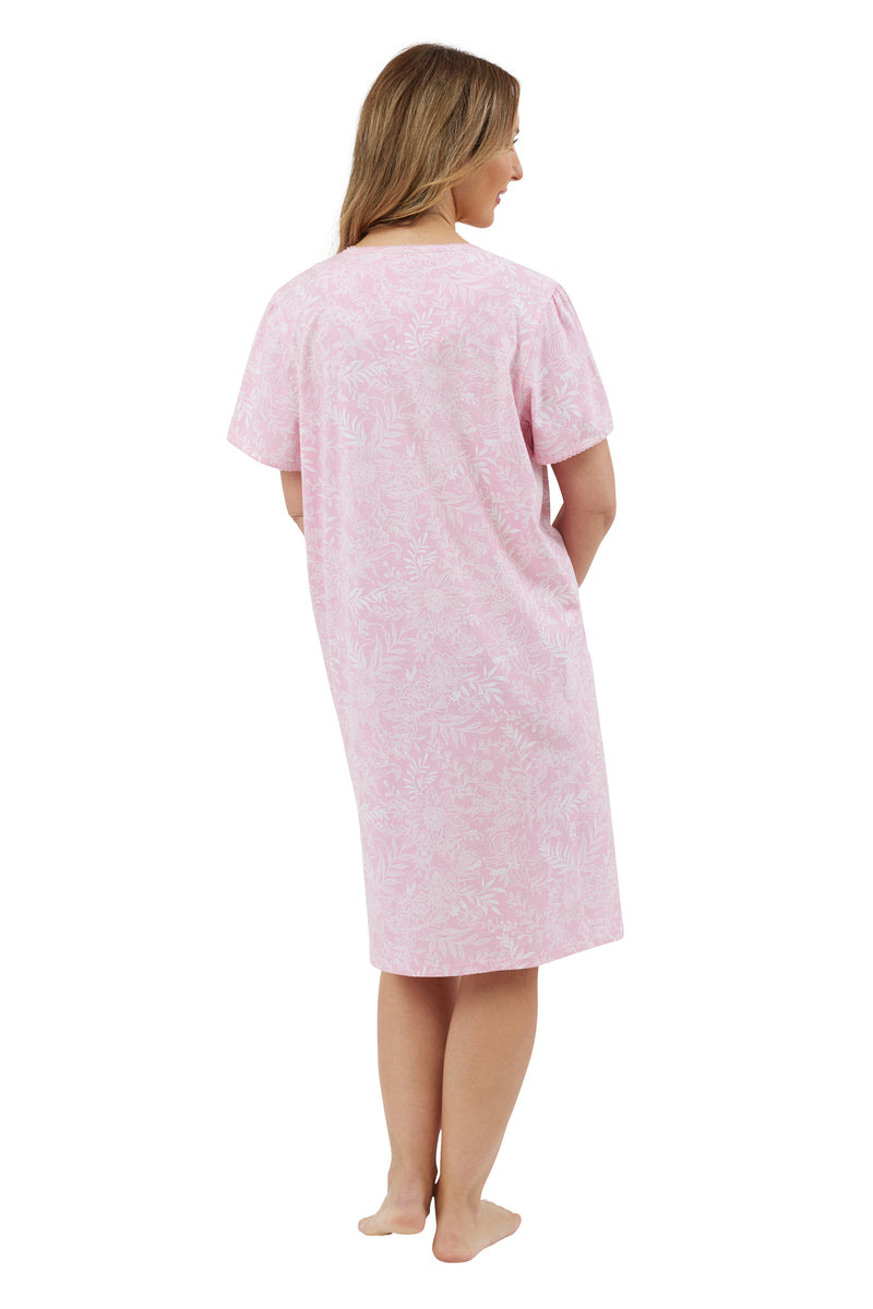 Linear Pastel 40L Nightdress - Pink