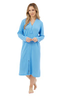 Waffle Zip Robe - Blue