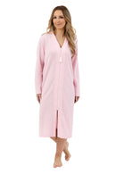 Waffle Zip Robe - Pink