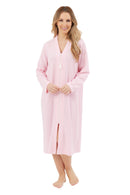 Waffle Zip Robe - Pink