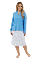 Waffle Zip Bedjacket - Blue