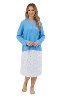 Waffle Zip Bedjacket - Blue