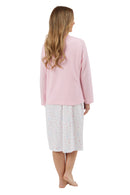 Waffle Zip Bedjacket - Pink