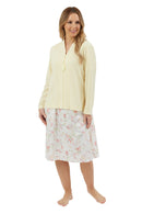 Waffle Zip Bedjacket - Lemon