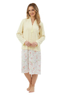 Waffle Zip Bedjacket - Lemon