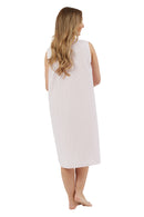 Dobby Spot Bus 40L Nightdress - Pink