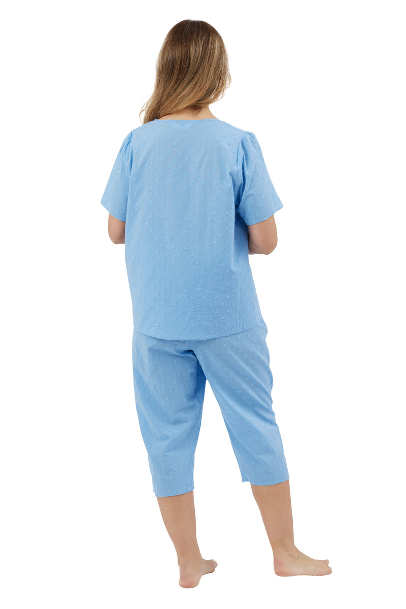 Dobby Spot Pyjama - Blue