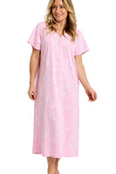Dotty Floral Nightdress - Pink