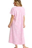 Dotty Floral Nightdress - Pink