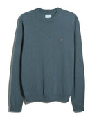 Farah Maidstone Round Neck Sweatshirt - Chalk Blue