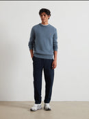 Farah Maidstone Round Neck Sweatshirt - Chalk Blue
