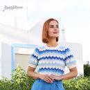 Mavis Short Sleeve Jumper - Blue