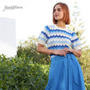 Mavis Short Sleeve Jumper - Blue
