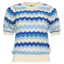 Mavis Short Sleeve Jumper - Blue