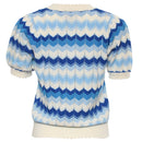 Mavis Short Sleeve Jumper - Blue