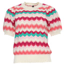 Mavis Short Sleeve Jumper - Pink