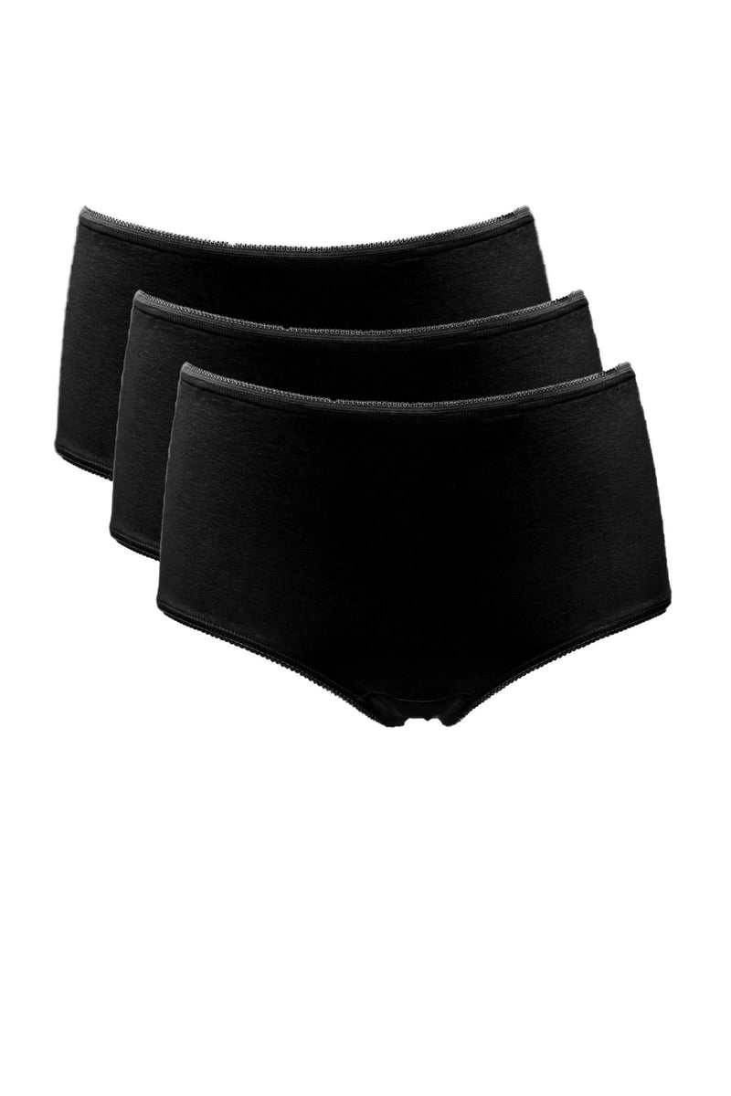 My Basic 3 Pack Full Brief - Black