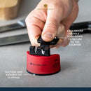 Smart Sharp Dual Knife Sharpener - Red