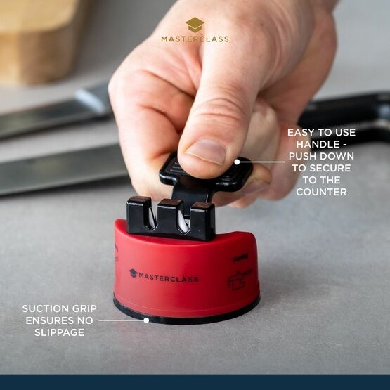Smart Sharp Dual Knife Sharpener - Red