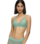Body Make-Up Illusion Lace Bra WP - Misty Turquoise