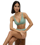 Body Make-Up Illusion Lace Bra WP - Misty Turquoise