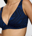 Smart Summer Plunge Bikini - Dark Blue Combi