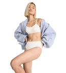 Go Daily Cotton Midi 3P - Silk White