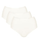 Go Daily Cotton Highwaist 3P - Silk White
