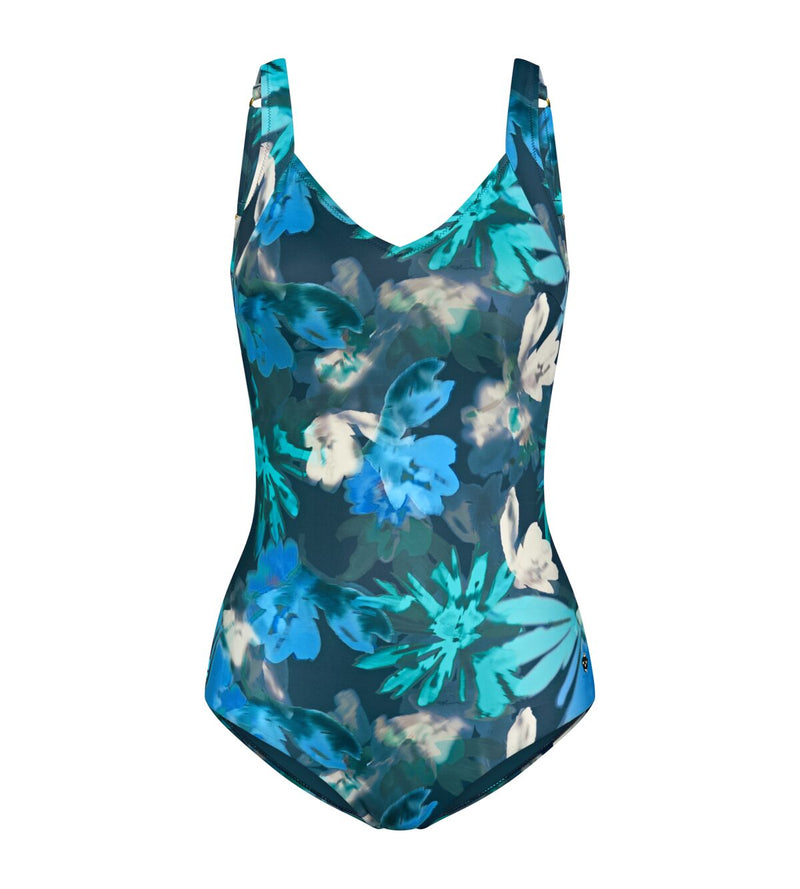 Summer Fleur Swimsuit - Turquoise Multi