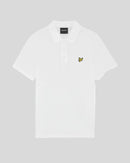 Popcorn Jacquard Polo Shirt - White