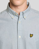 Stripe Oxford Shirt - Everglade/white
