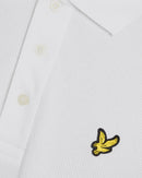 Popcorn Jacquard Polo Shirt - White