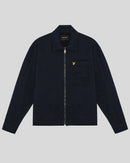 Zip Through Overshirt - Dark Navy